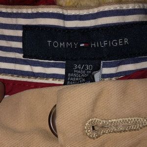 Men’s khaki flat front slacks